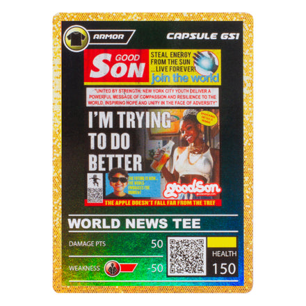 World News Tee Black Alpha Card (Aura x0)